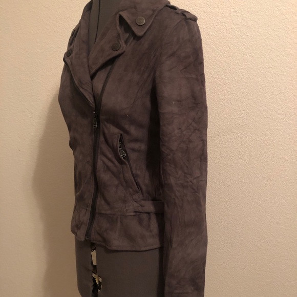 Grey Guess Moto Jacket - Picture 2 of 6